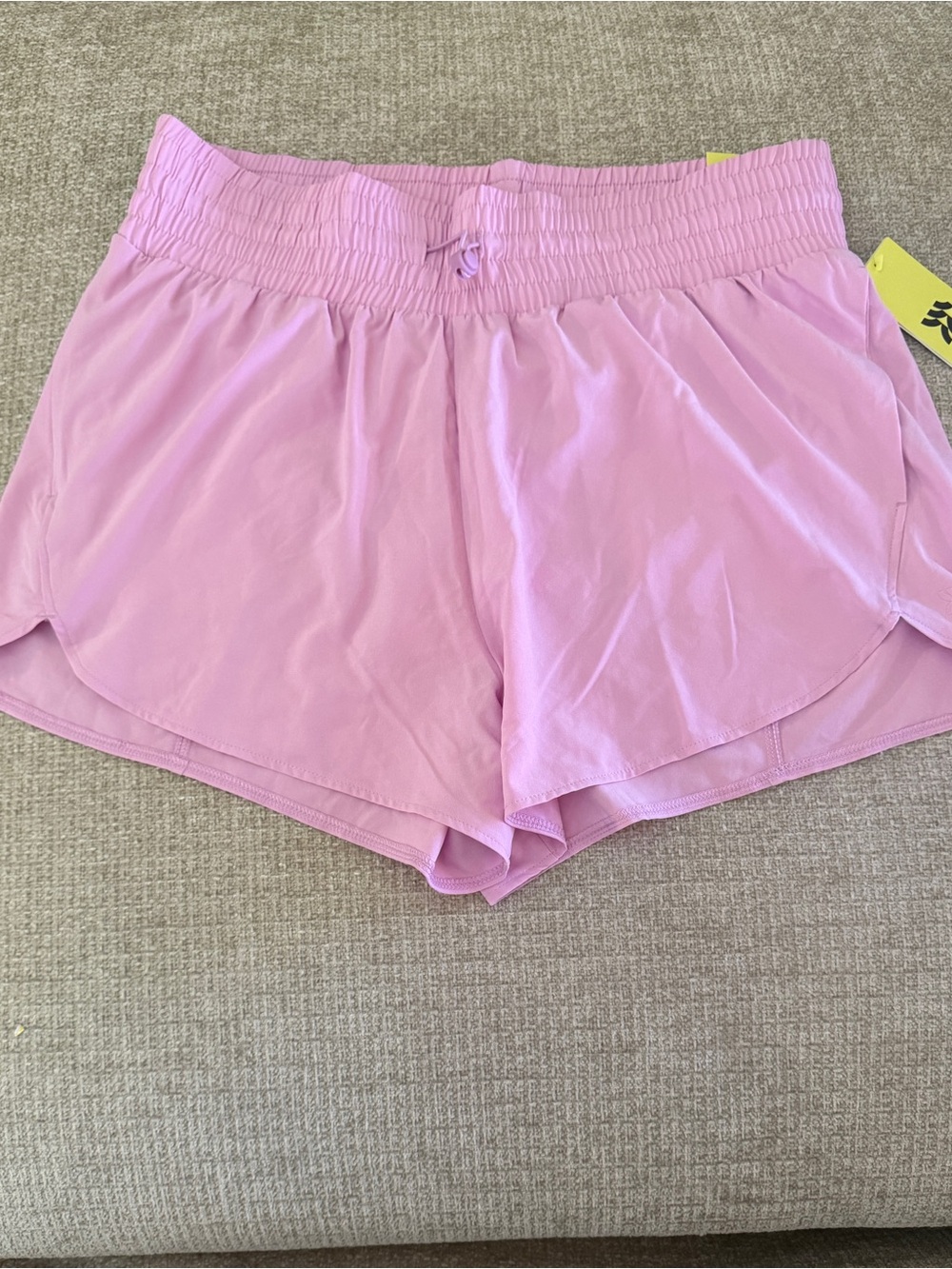 All in Motion Women's Lightweight Elastic Waist Pink Shorts - Large